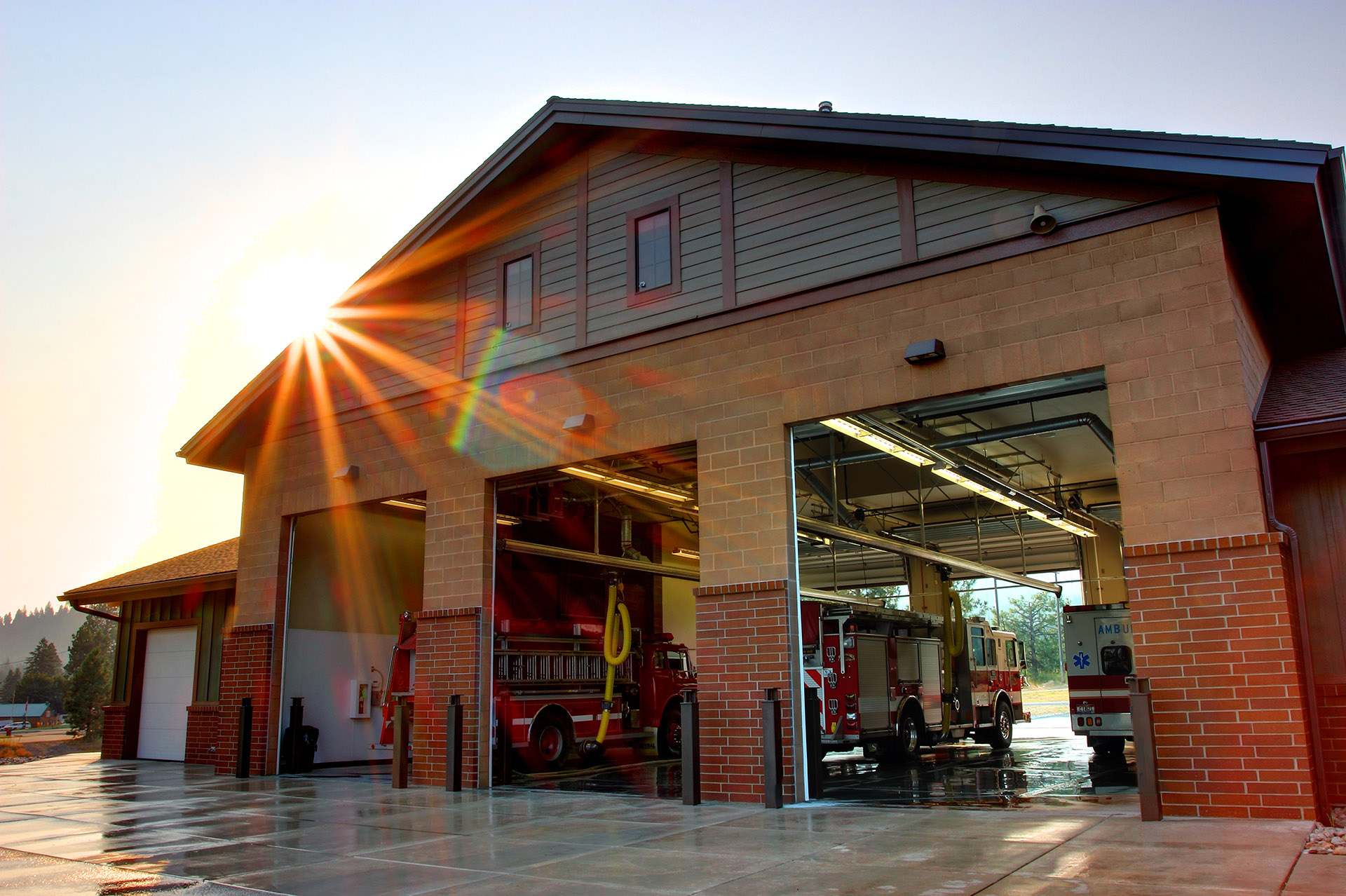 Northern Lakes Fire Station Exterior