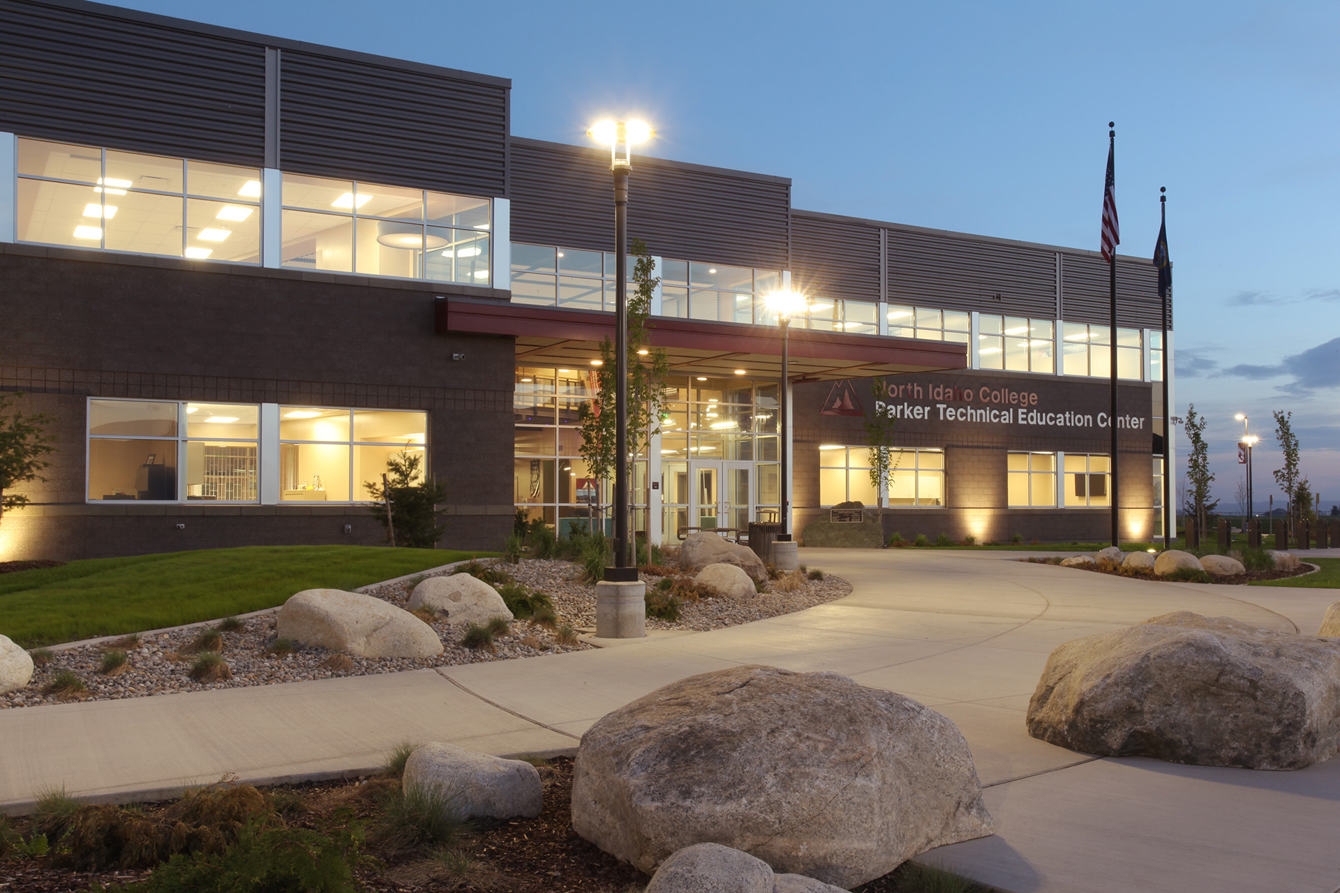 North Idaho College Parker Technical Education Center Entry